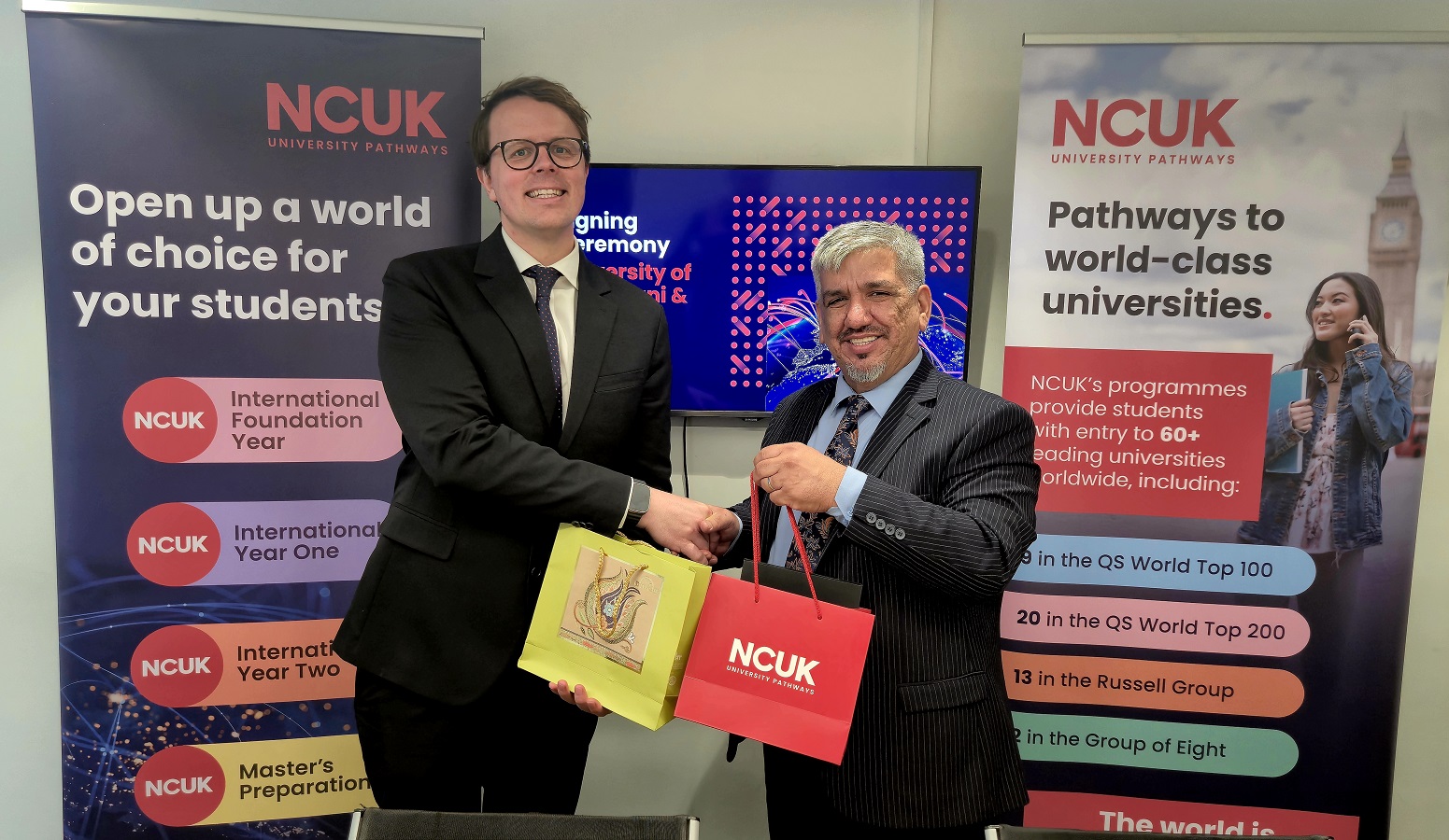 Stuart Smith and Dr. Serwan Al-Zahawi posing