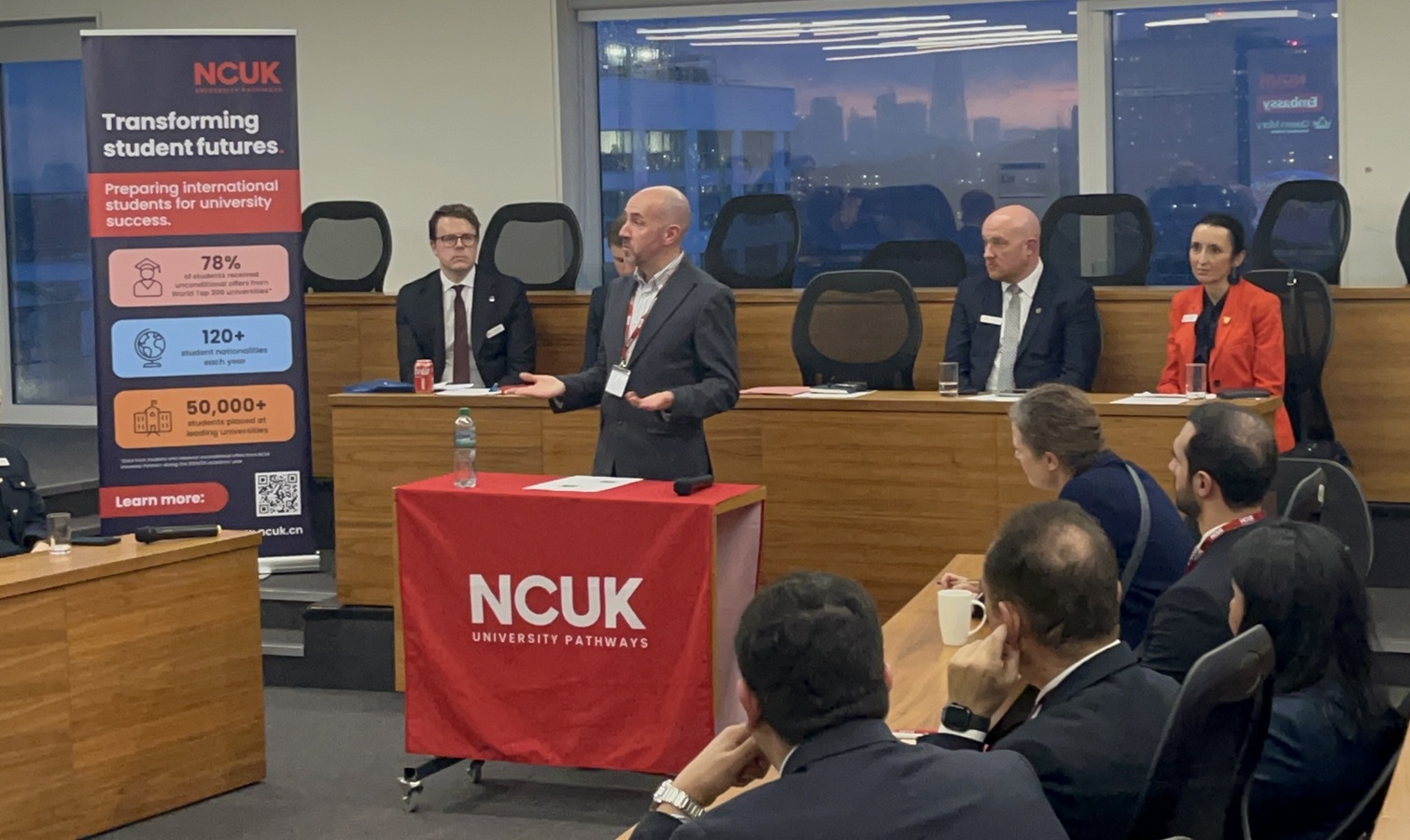 Martin Maule, Director of International Pathways Centre from the University of Leeds speaking to delegates.