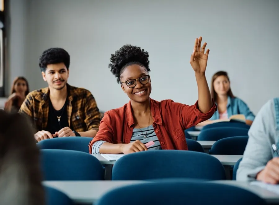 Students in a classroom